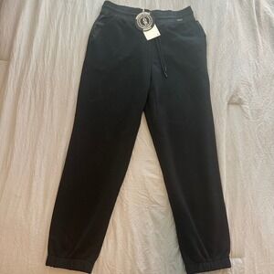 Zara Woman Definition Collection Black Jogger Sweatpants high waisted NWT Size L